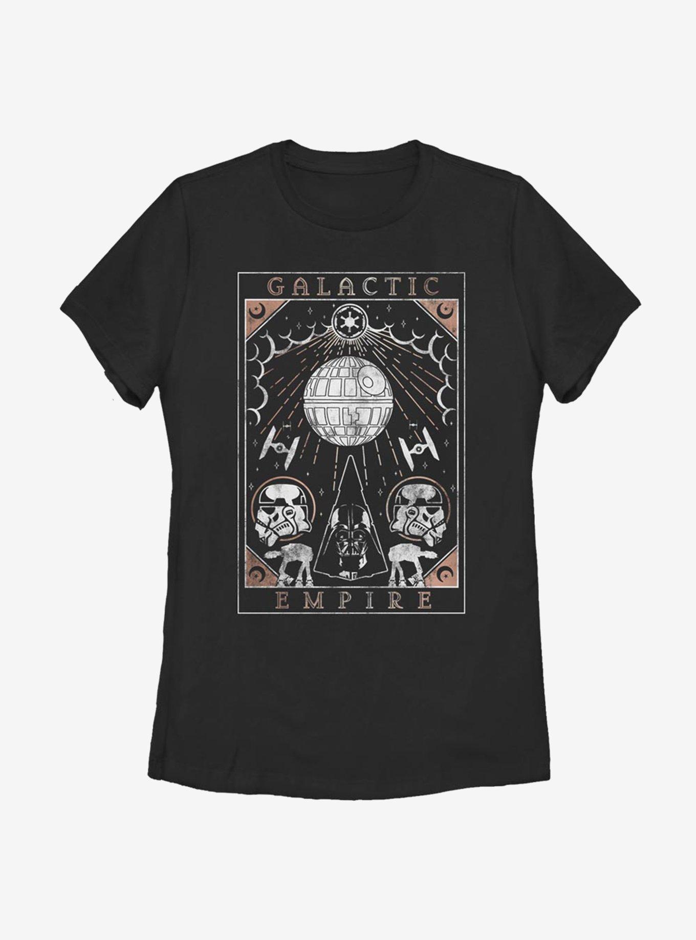 Star Wars Galactic Tarot Womens T-Shirt, BLACK, hi-res