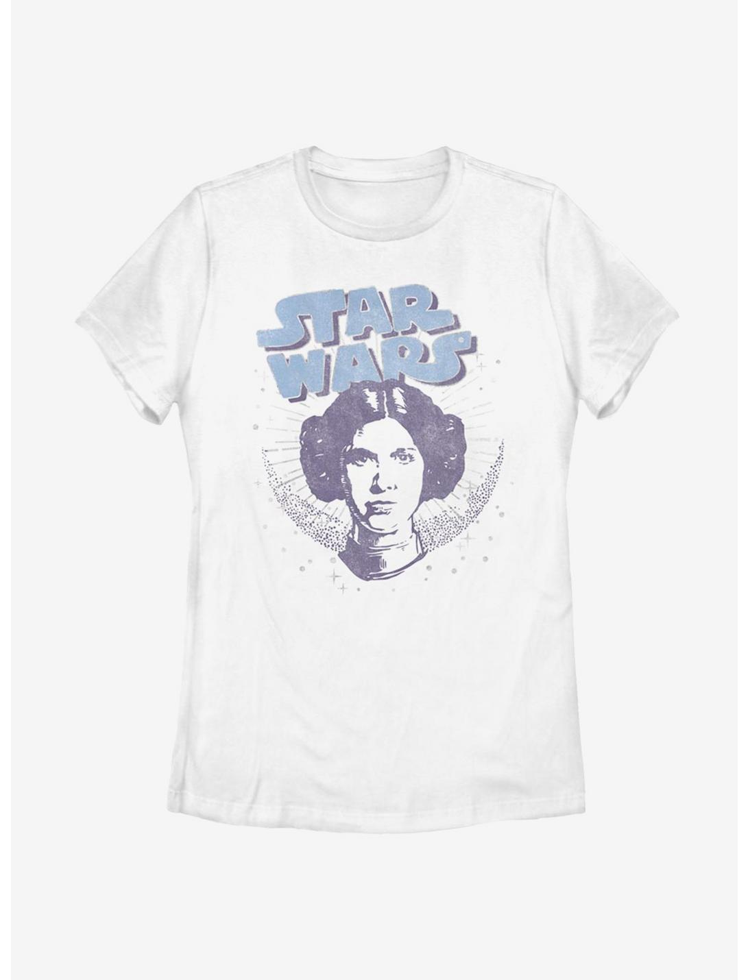Star Wars Leia Moon Womens T-Shirt, WHITE, hi-res