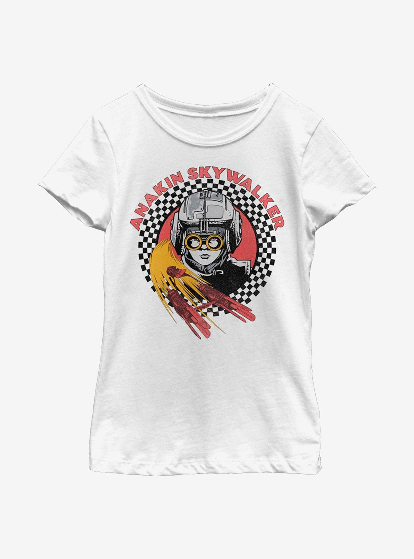 Star Wars Anakin Pod Racer Youth Girls T-Shirt, WHITE, hi-res
