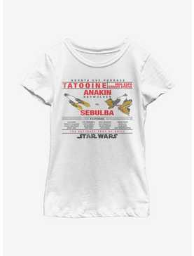 Star Wars Anakin Vs Sebulba Youth Girls T-Shirt, , hi-res