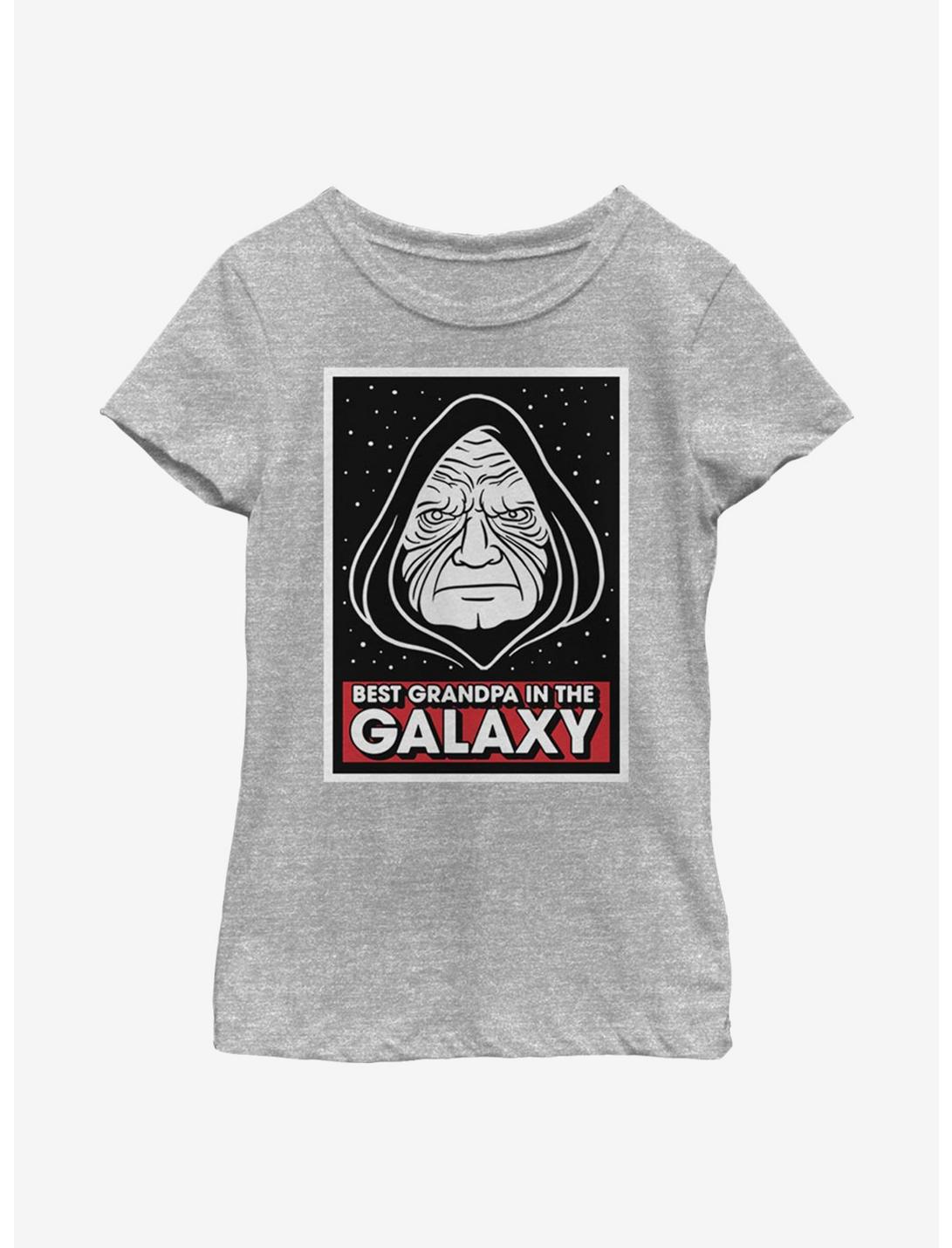 Star Wars Best Grandpa Youth Girls T-Shirt, ATH HTR, hi-res