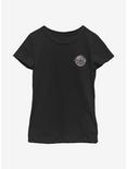 Star Wars Falcon Flying Circle Youth Girls T-Shirt, BLACK, hi-res