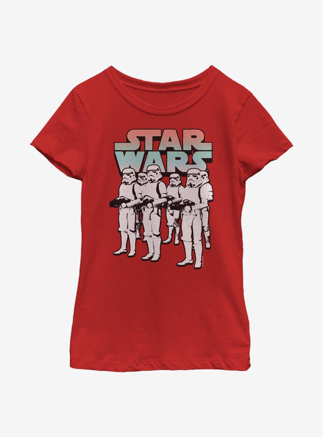 Star Wars Stormtrooper Orders Youth Girls T-Shirt, RED, hi-res