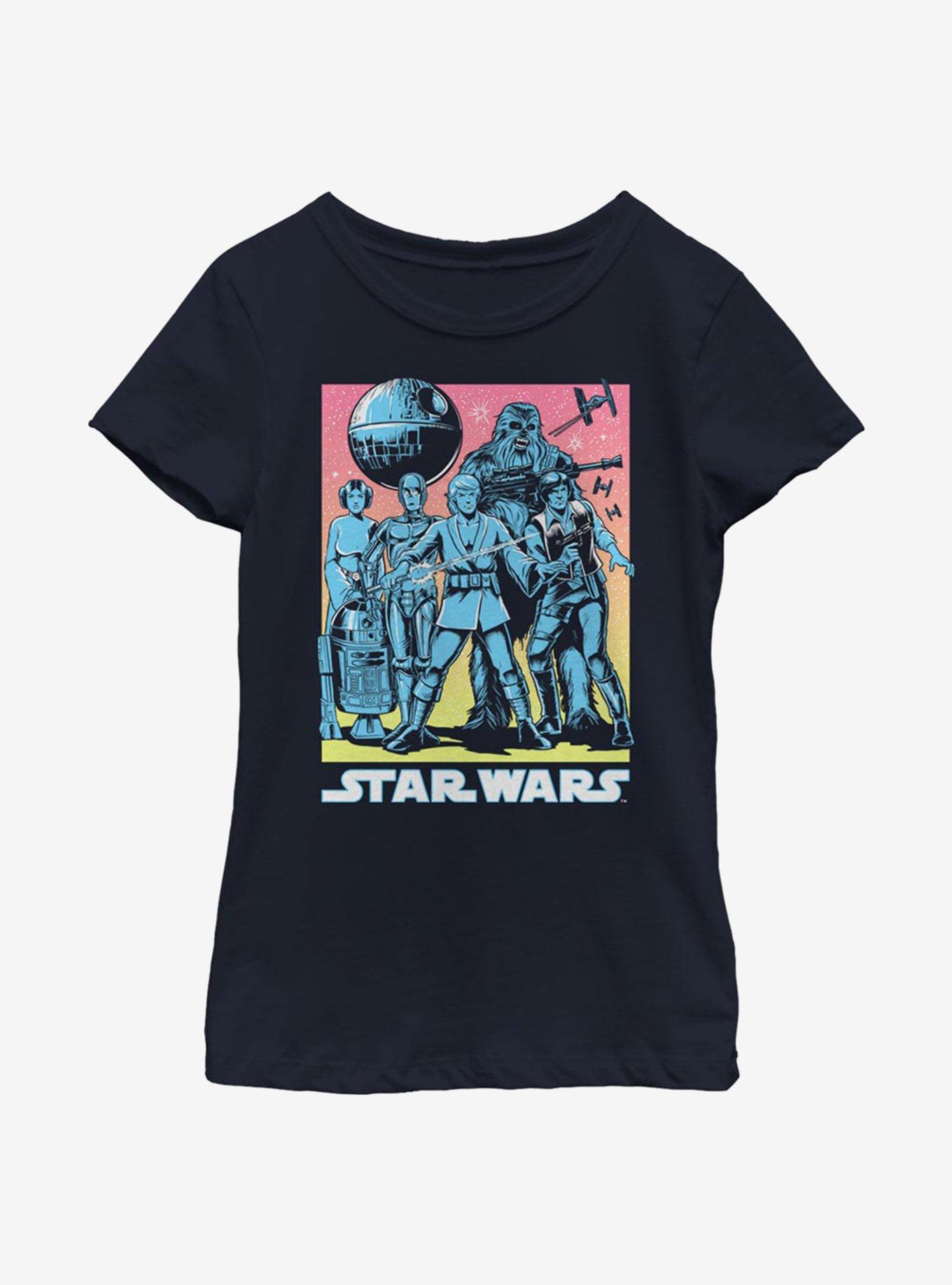 Star Wars Rebels Are Go Youth Girls T-Shirt, NAVY, hi-res