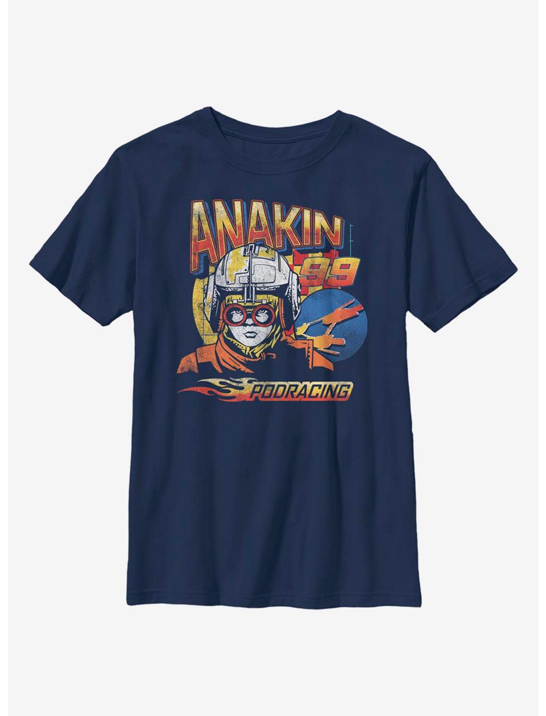 Star Wars Anakin 99 Podracing Youth T-Shirt, NAVY, hi-res