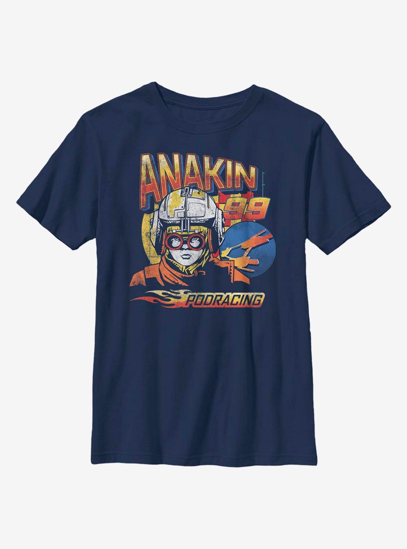 Star Wars Anakin 99 Podracing Youth T-Shirt, NAVY, hi-res
