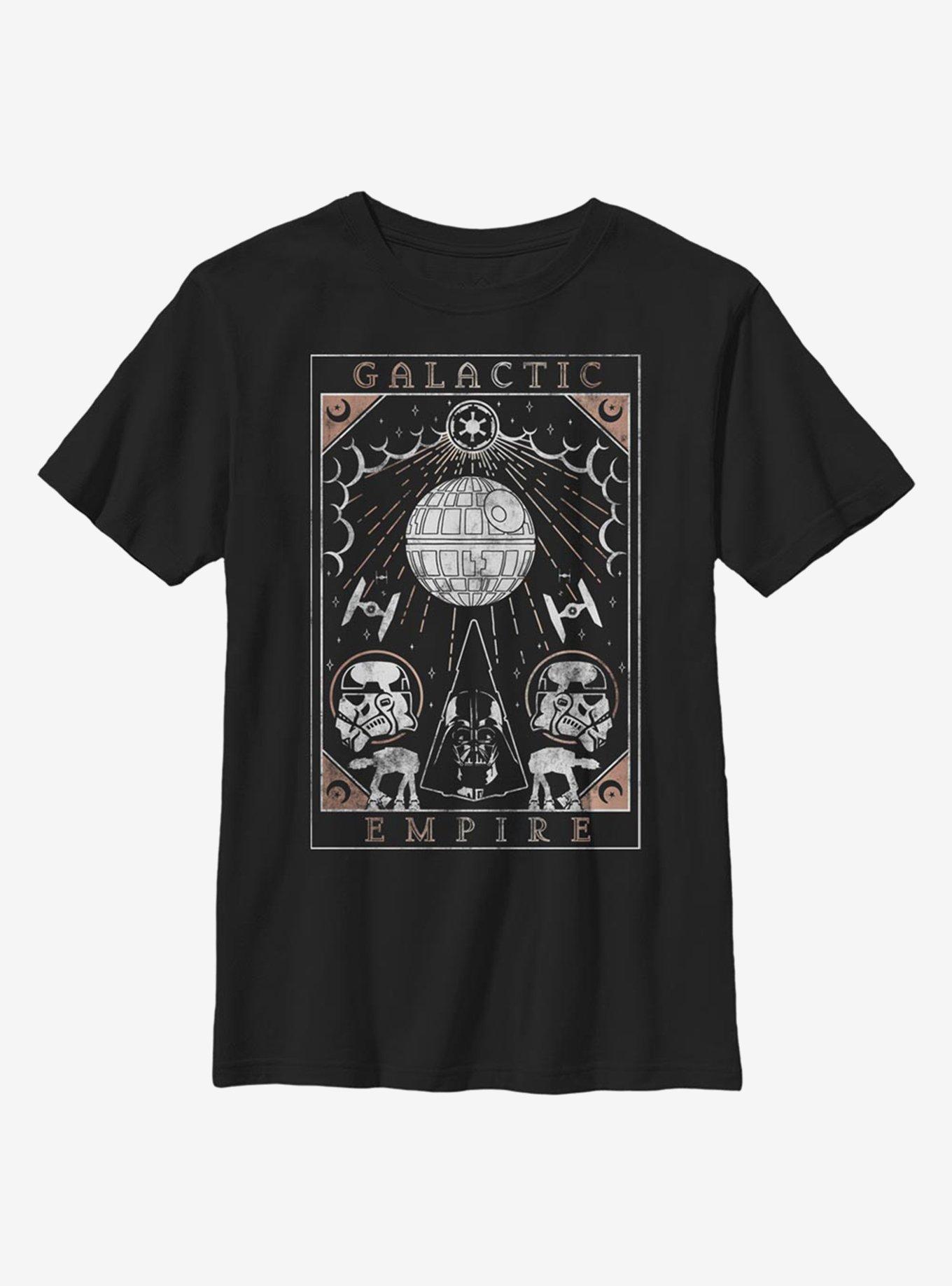 Star Wars Galactic Tarot Youth T-Shirt, BLACK, hi-res