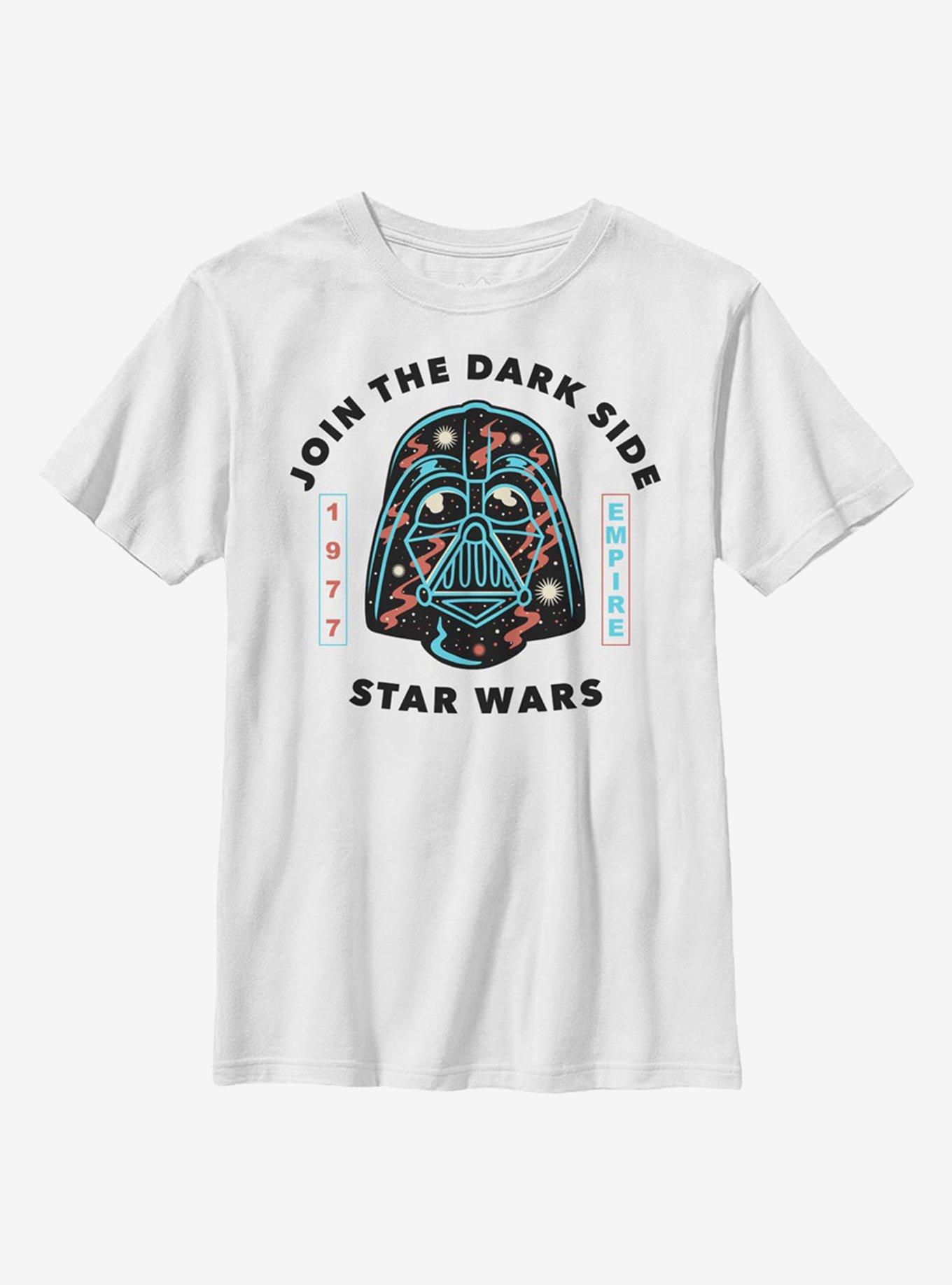 Star Wars Vader Space Face Youth T-Shirt, WHITE, hi-res