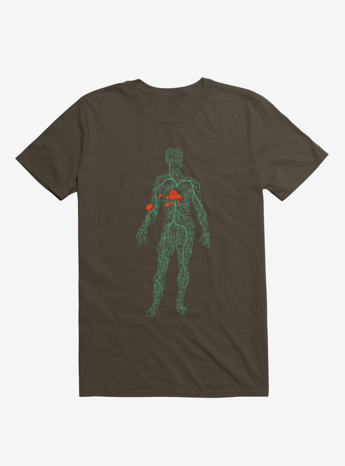 Autumn Heart T-Shirt, BROWN, hi-res