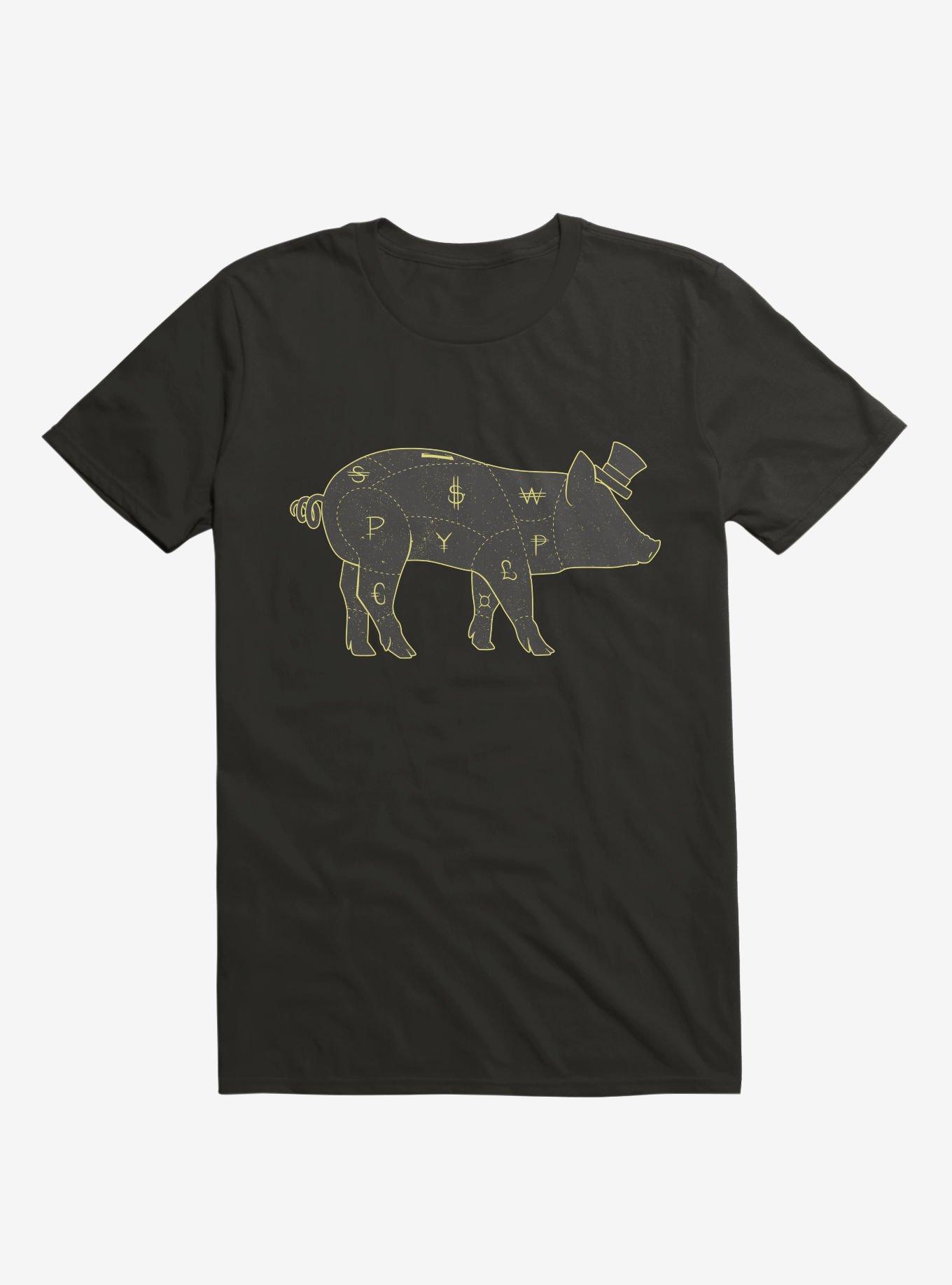 Piggy Bank T-Shirt, BLACK, hi-res