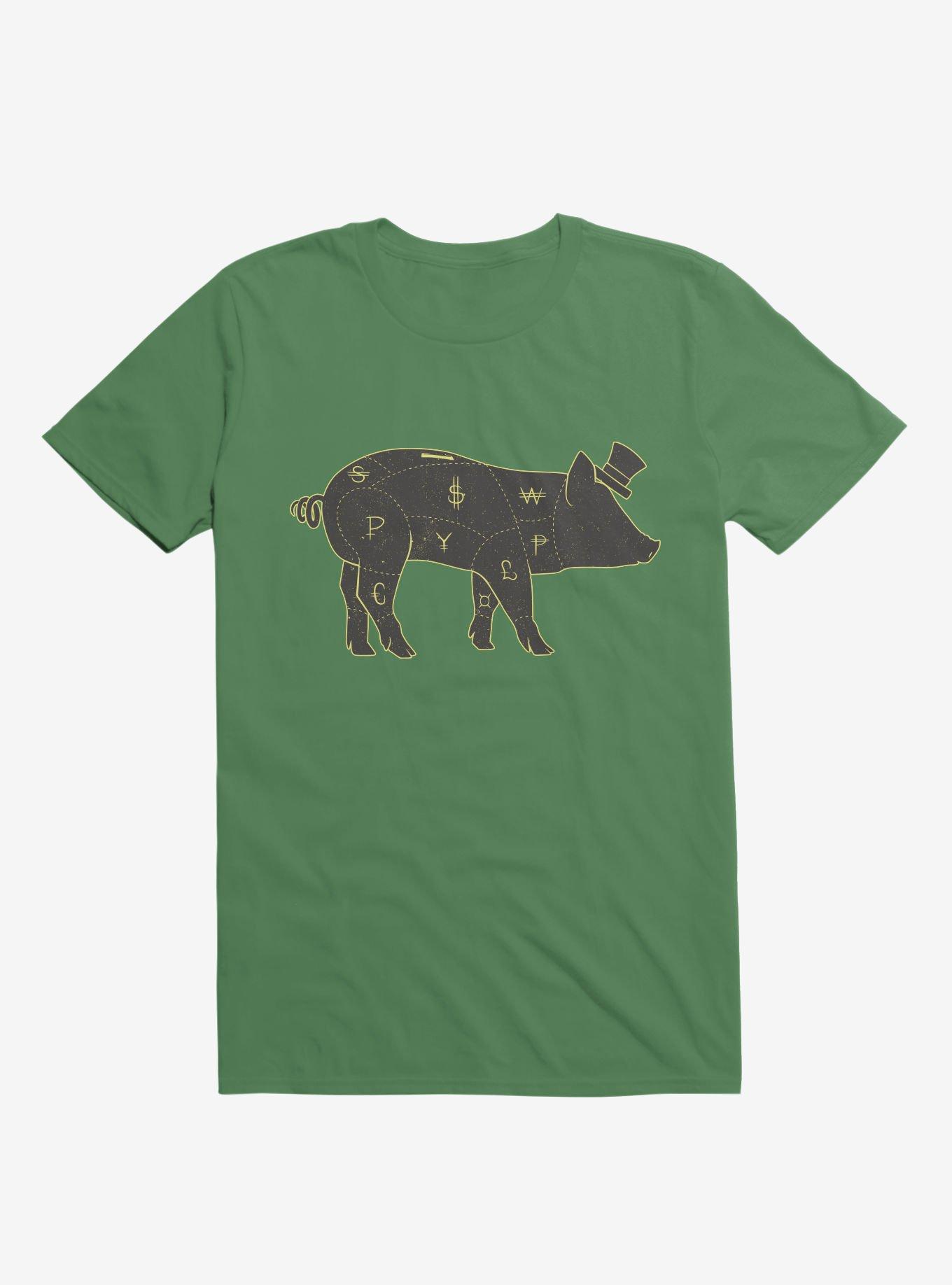 Piggy Bank T-Shirt, KELLY GREEN, hi-res