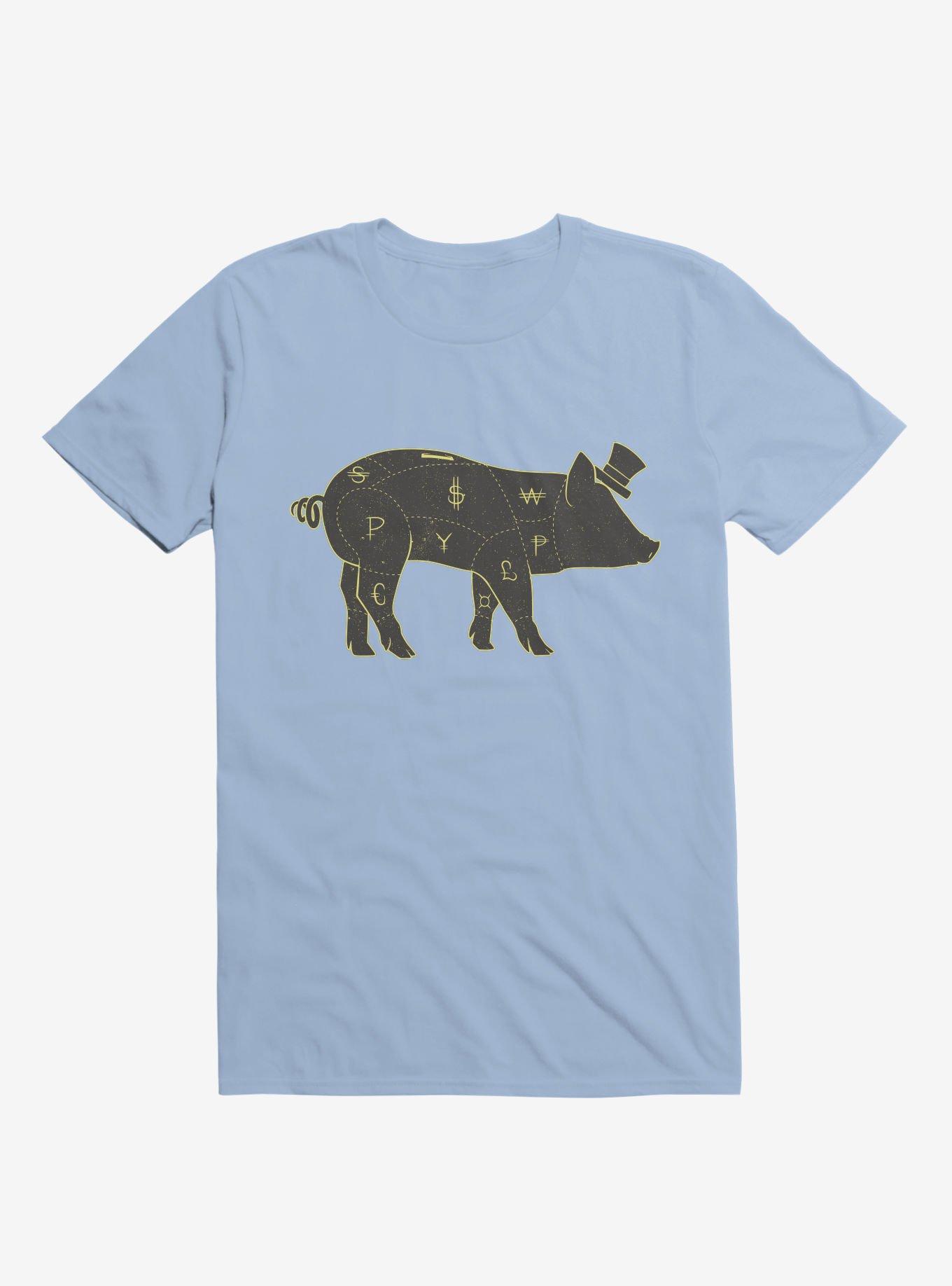 Piggy Bank T-Shirt, LIGHT BLUE, hi-res