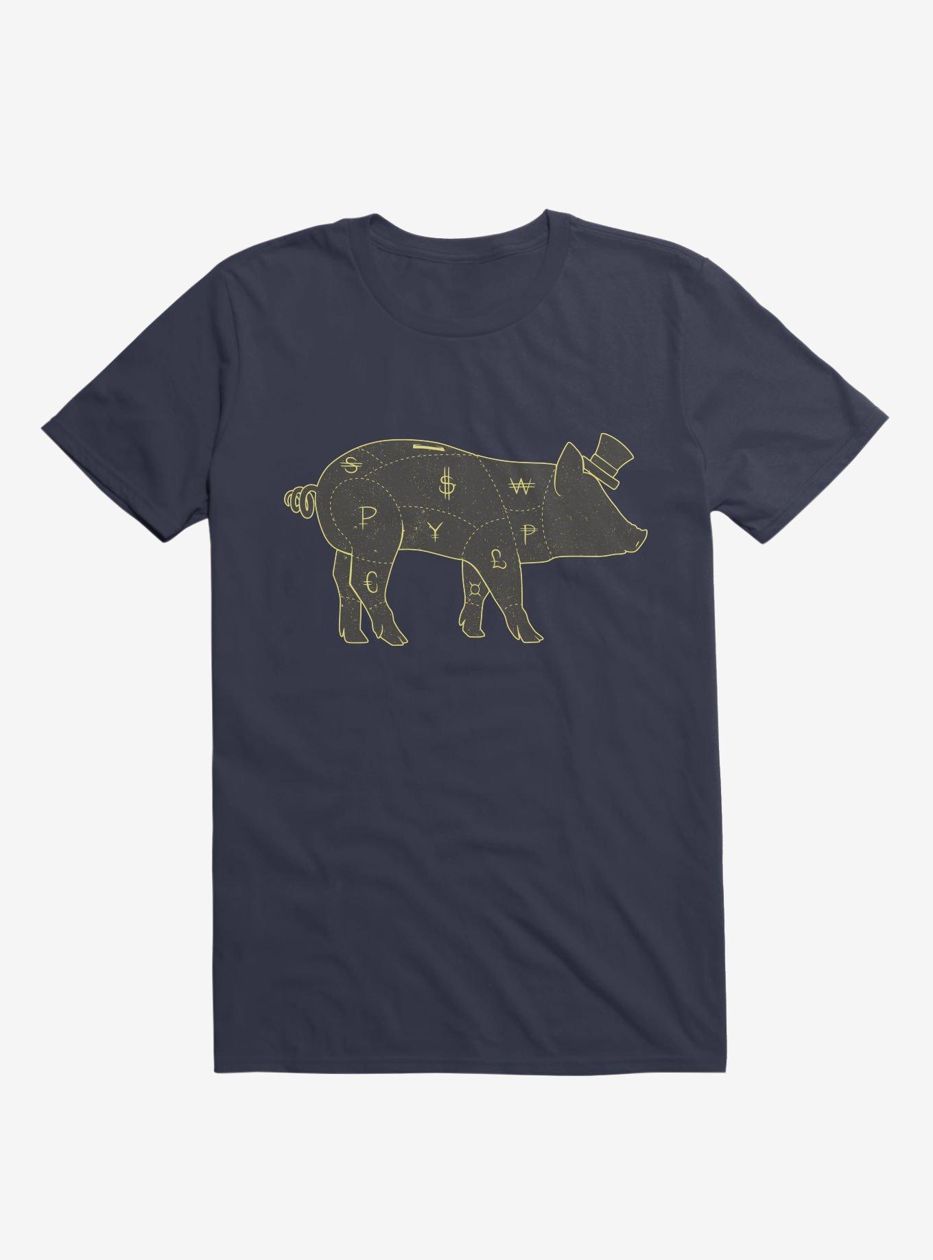 Piggy Bank T-Shirt, NAVY, hi-res