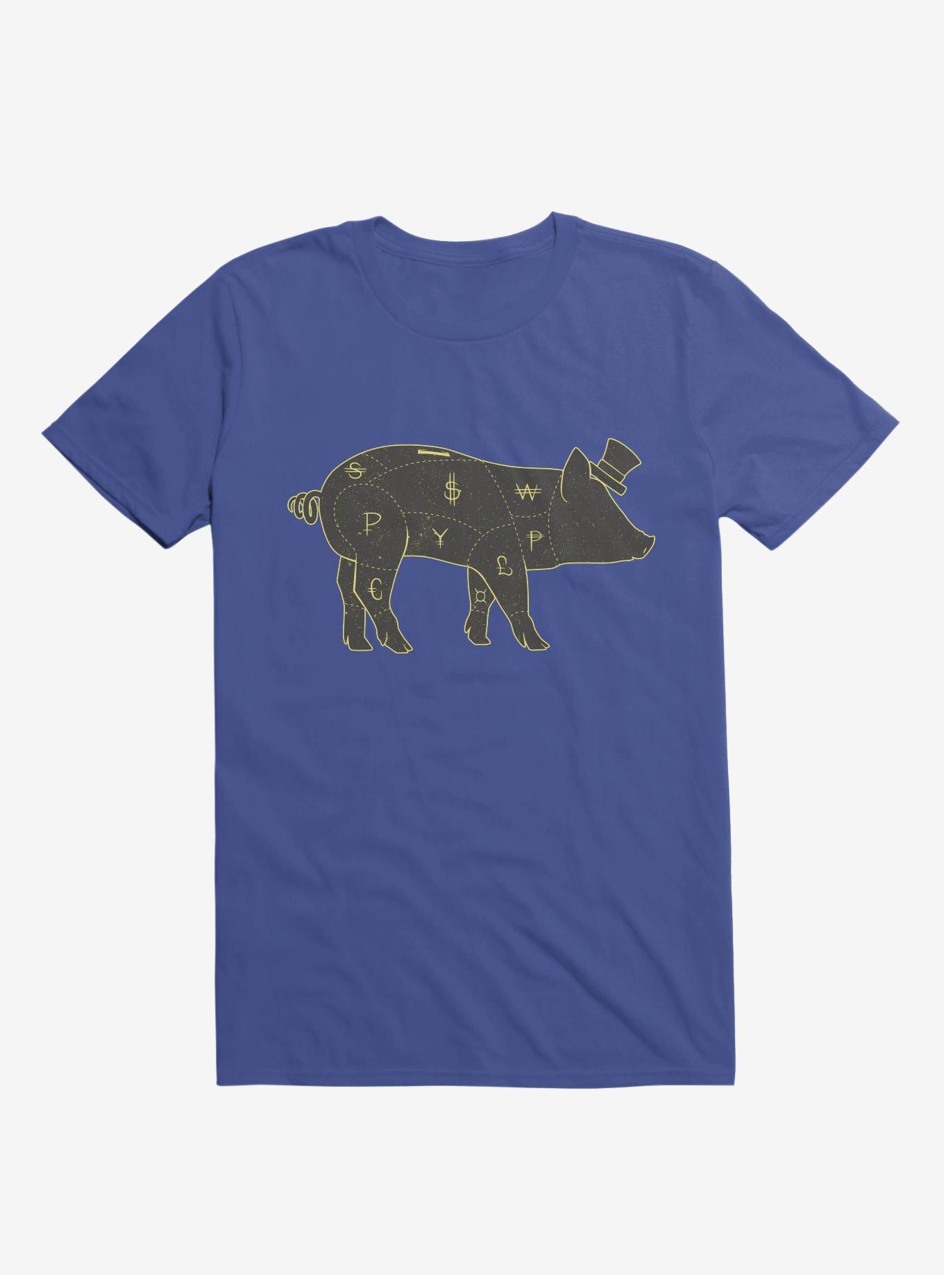 Piggy Bank T-Shirt, ROYAL, hi-res