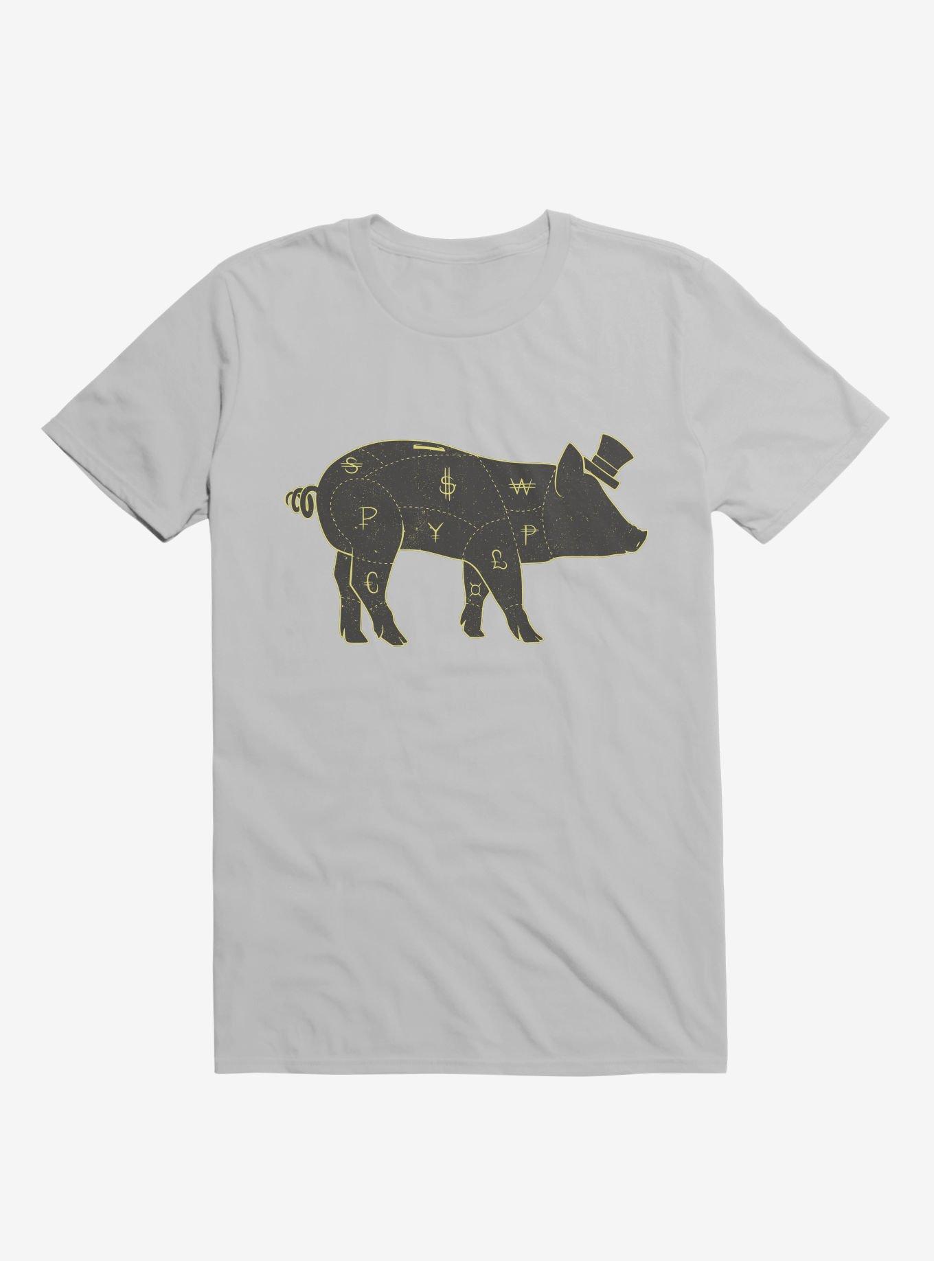 Piggy Bank Ice Grey T-Shirt, , hi-res