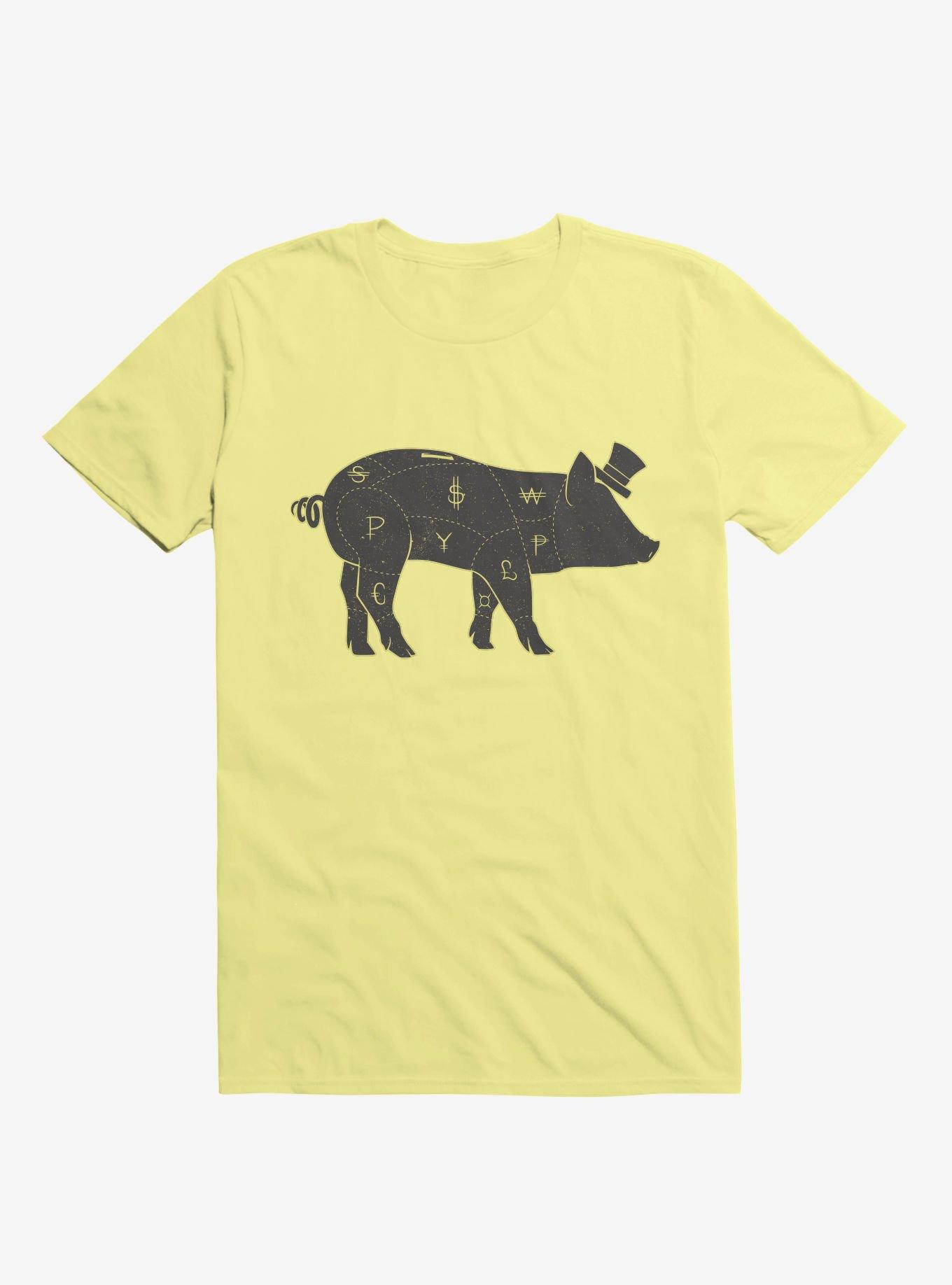 Piggy Bank T-Shirt, CORN SILK, hi-res