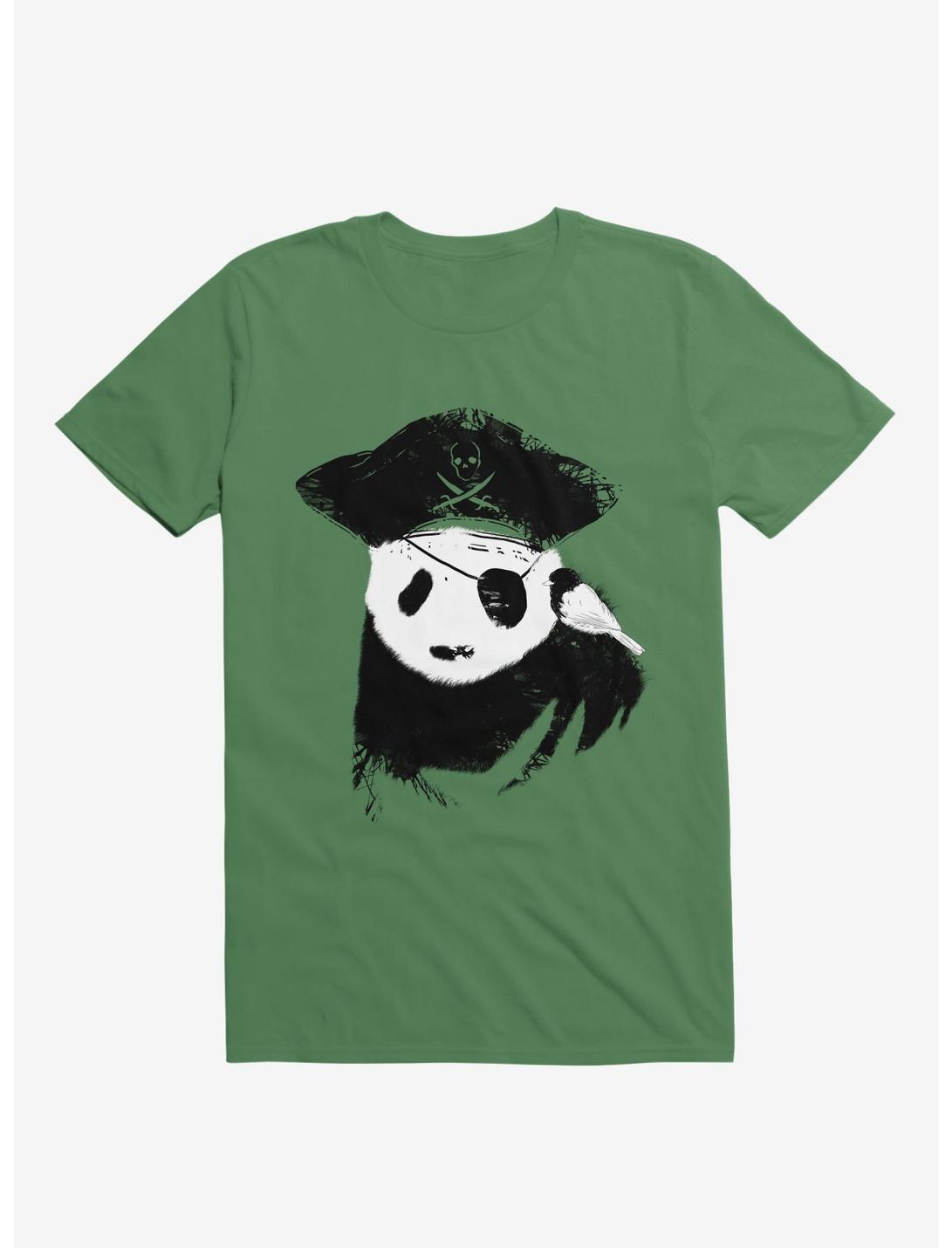Pirate Panda T-Shirt, KELLY GREEN, hi-res