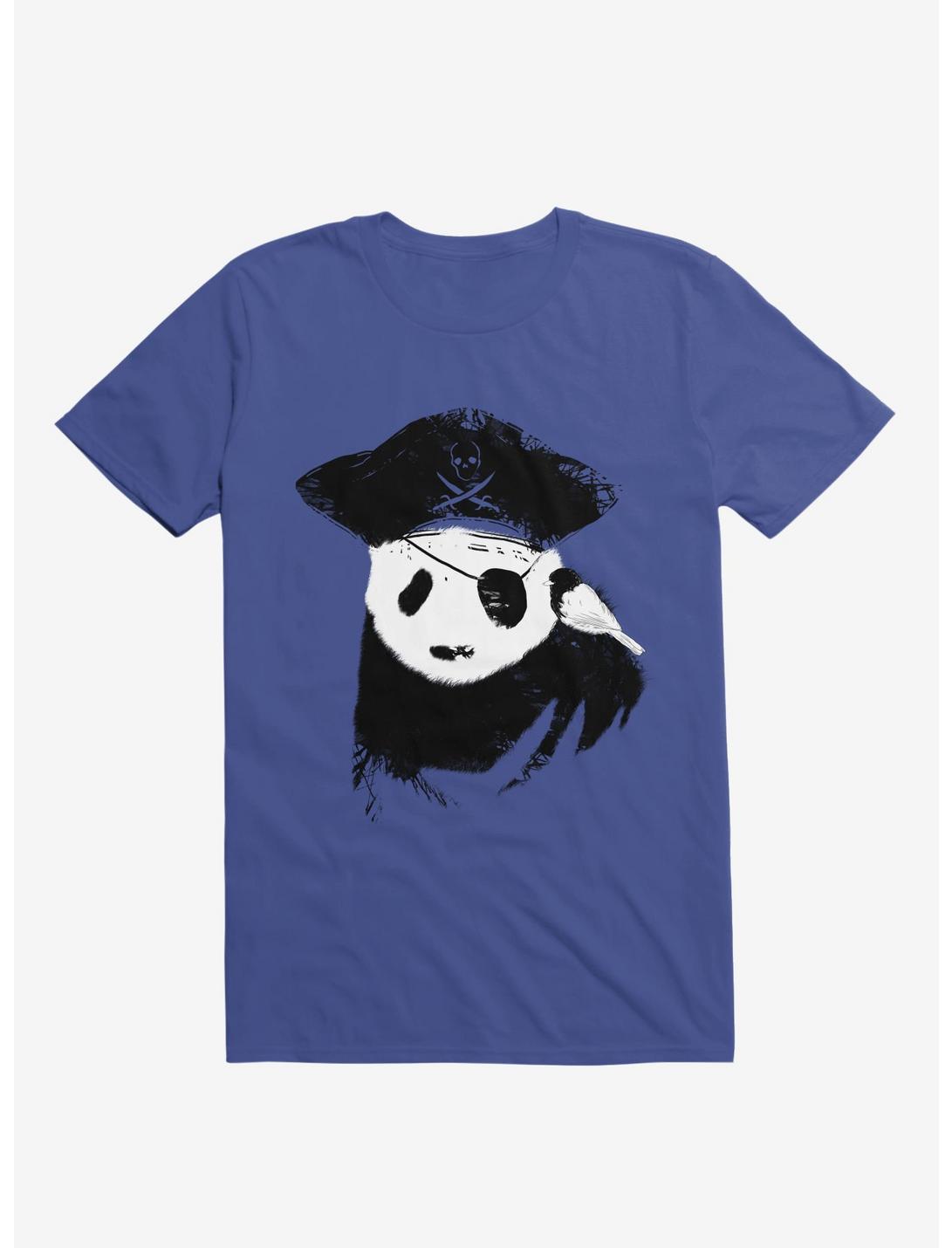 Pirate Panda T-Shirt, ROYAL, hi-res