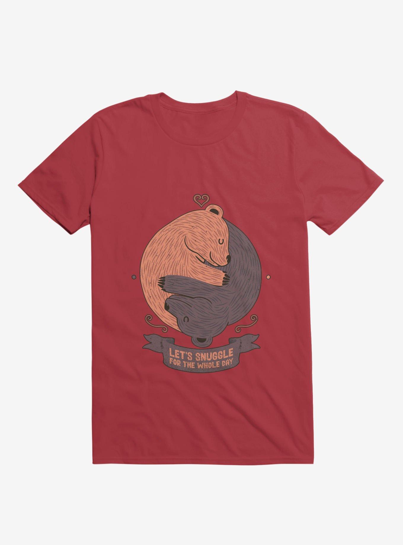 Let's Snuggle For The Whole Day T-Shirt, , hi-res
