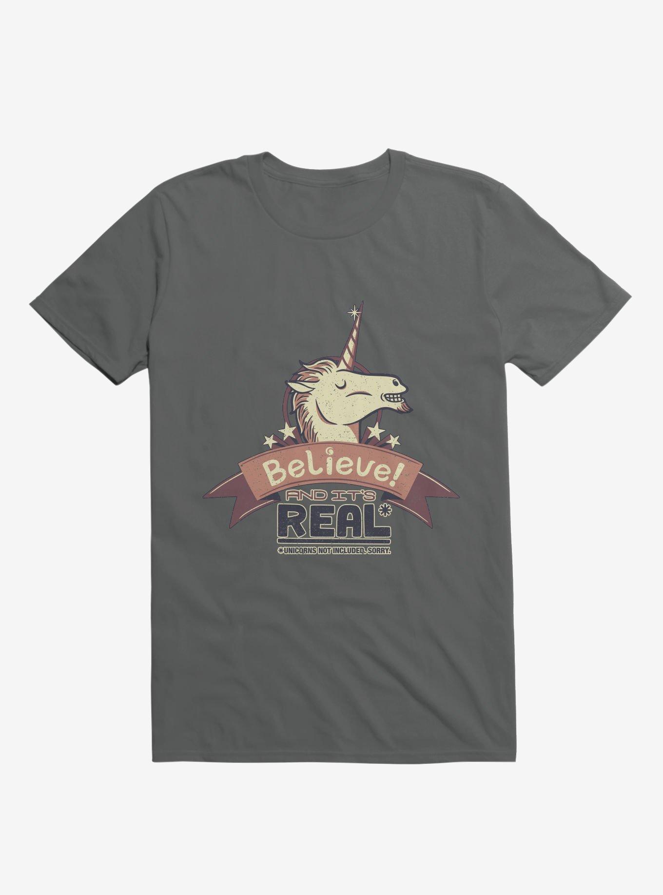 Unicorn Believe And It's Real T-Shirt, , hi-res