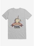 Unicorn Believe And It's Real T-Shirt, ICE GREY, hi-res