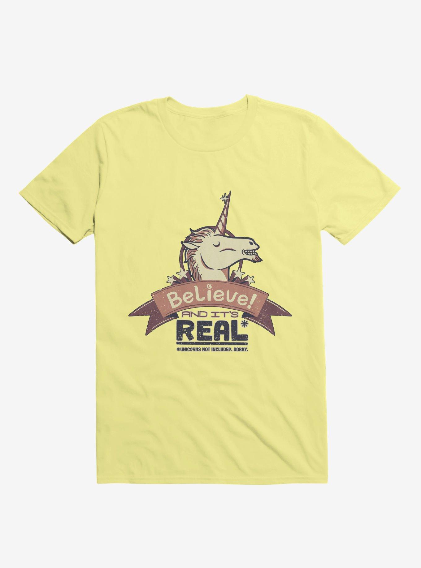 Unicorn Believe And It's Real T-Shirt, , hi-res