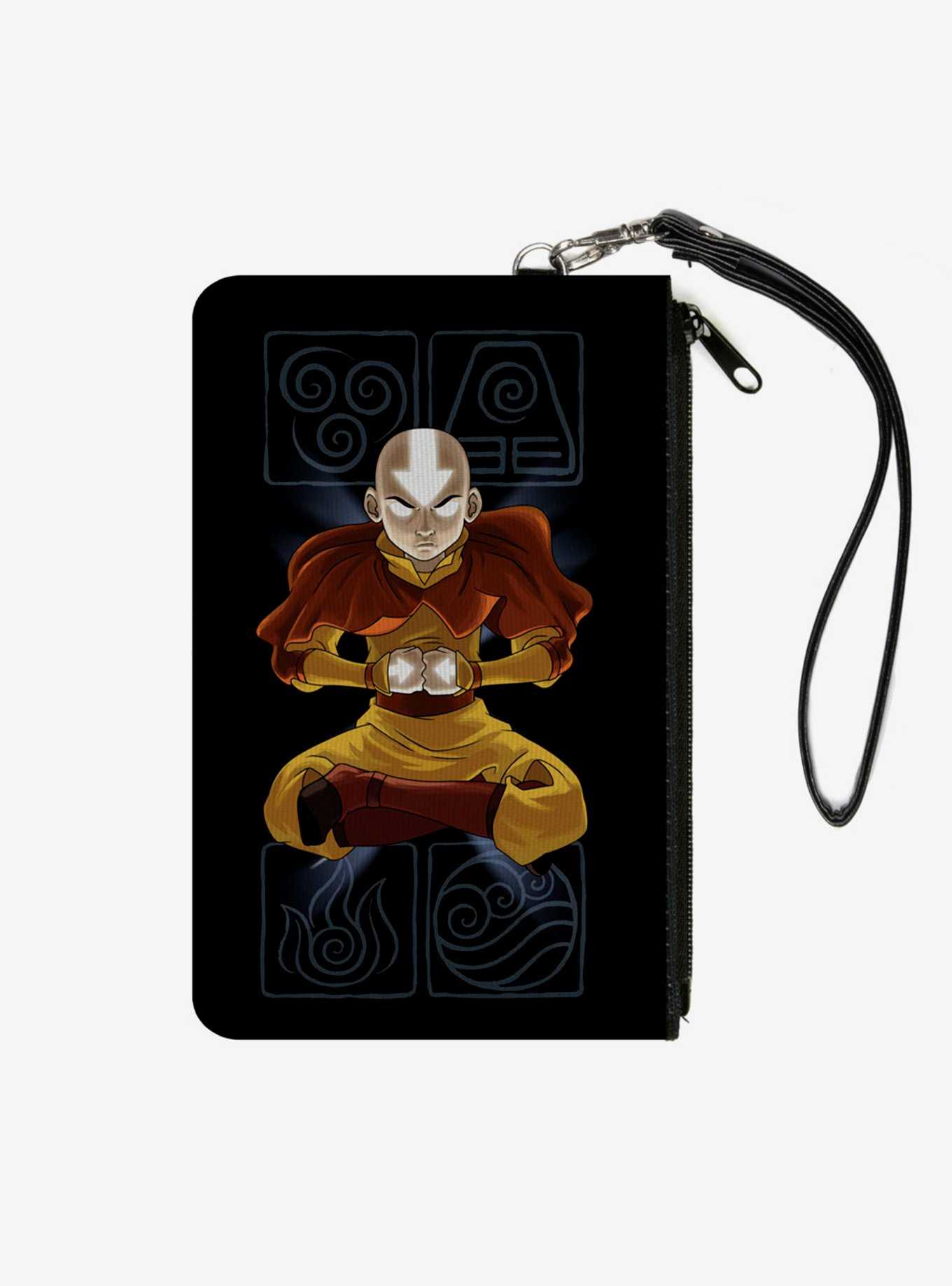 Avatar the Last Airbender Aang Elements Canvas Clutch Wallet, , hi-res