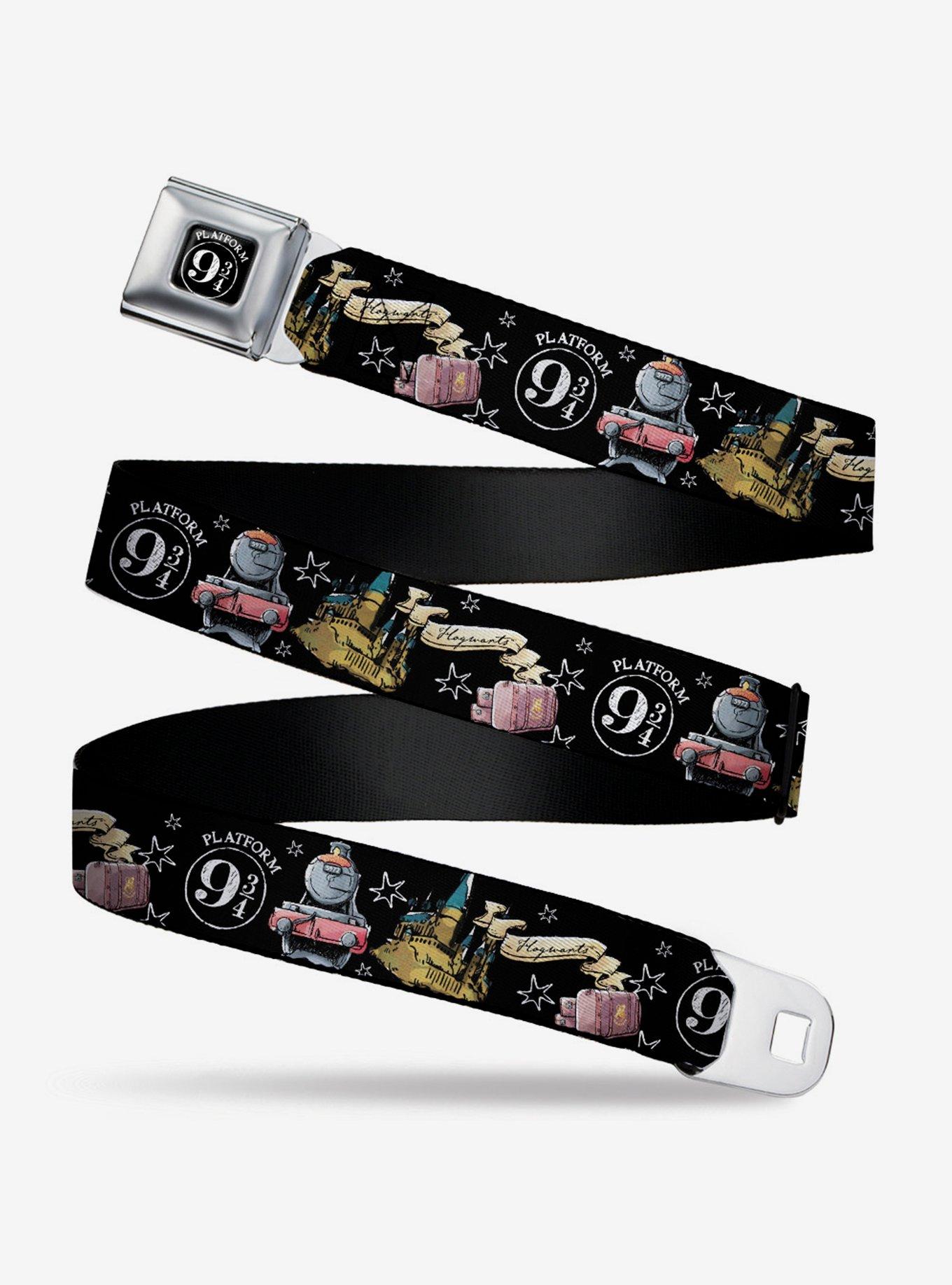 Harry Potter Platform 9/34 Collage Youth Seatbelt Belt, , hi-res