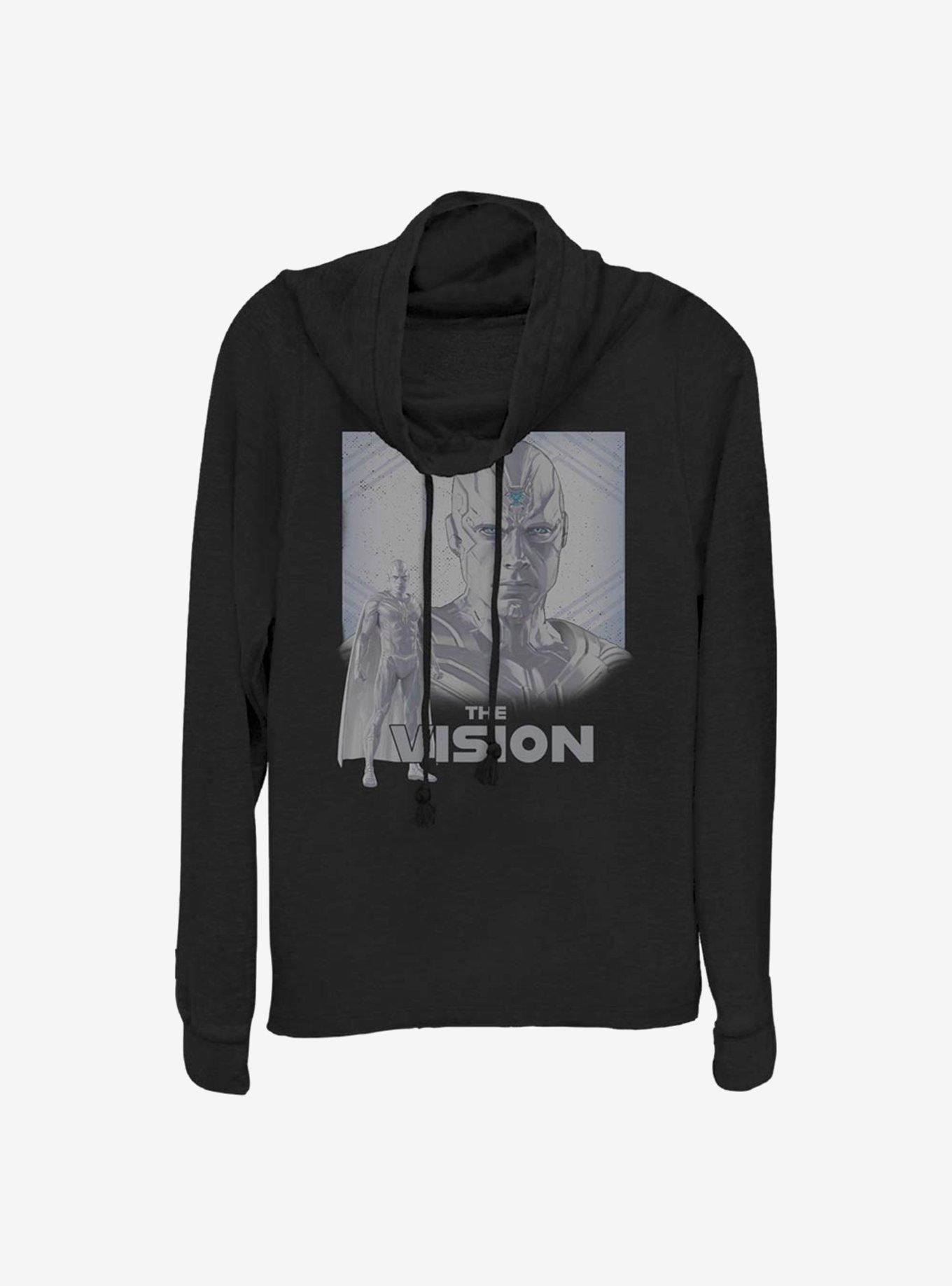 Marvel WandaVision Sentient Weapon Vision Cowlneck Long-Sleeve Girls Top, , hi-res