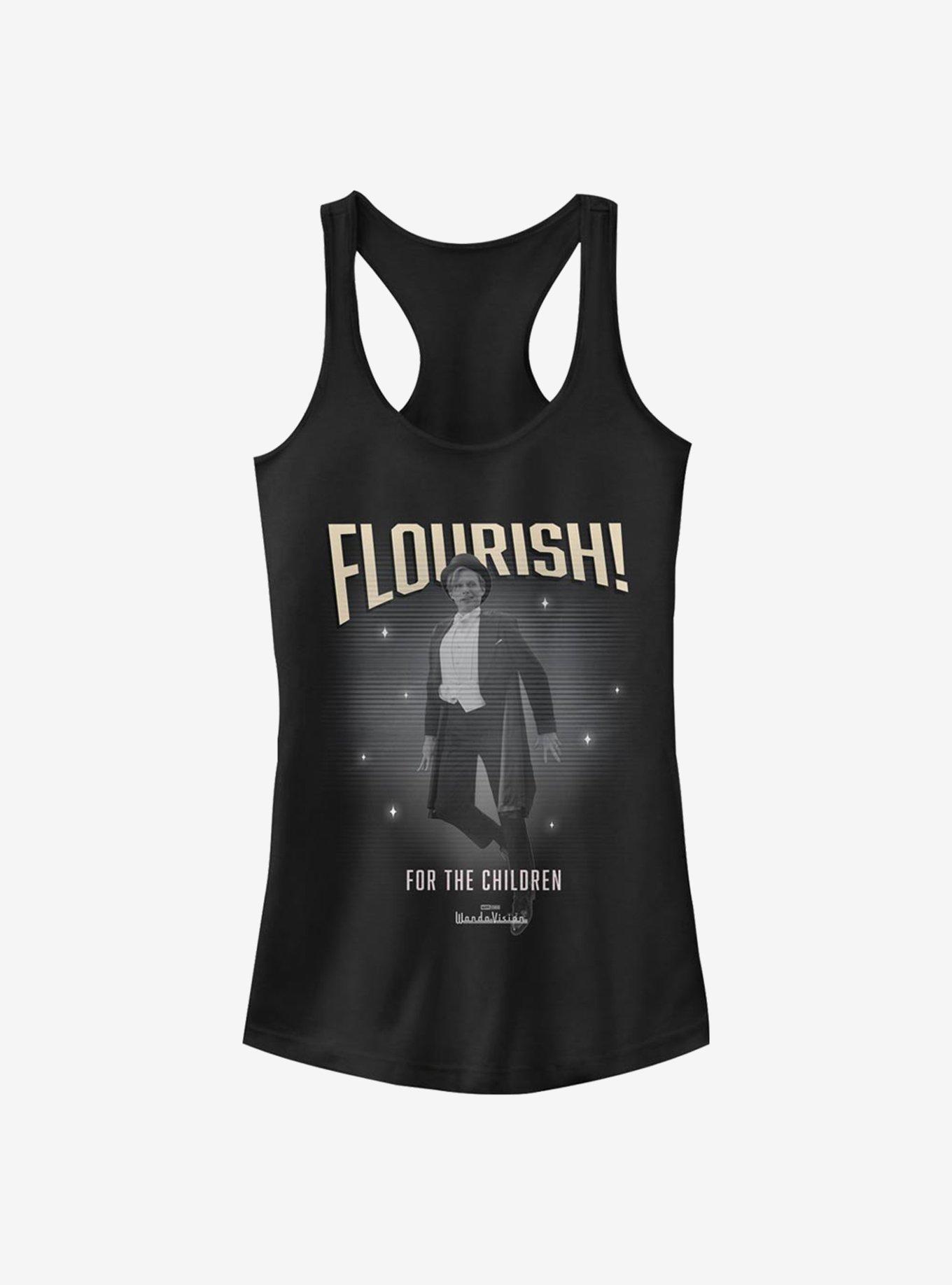 Marvel WandaVision Flourish Vision Girls Tank, BLACK, hi-res