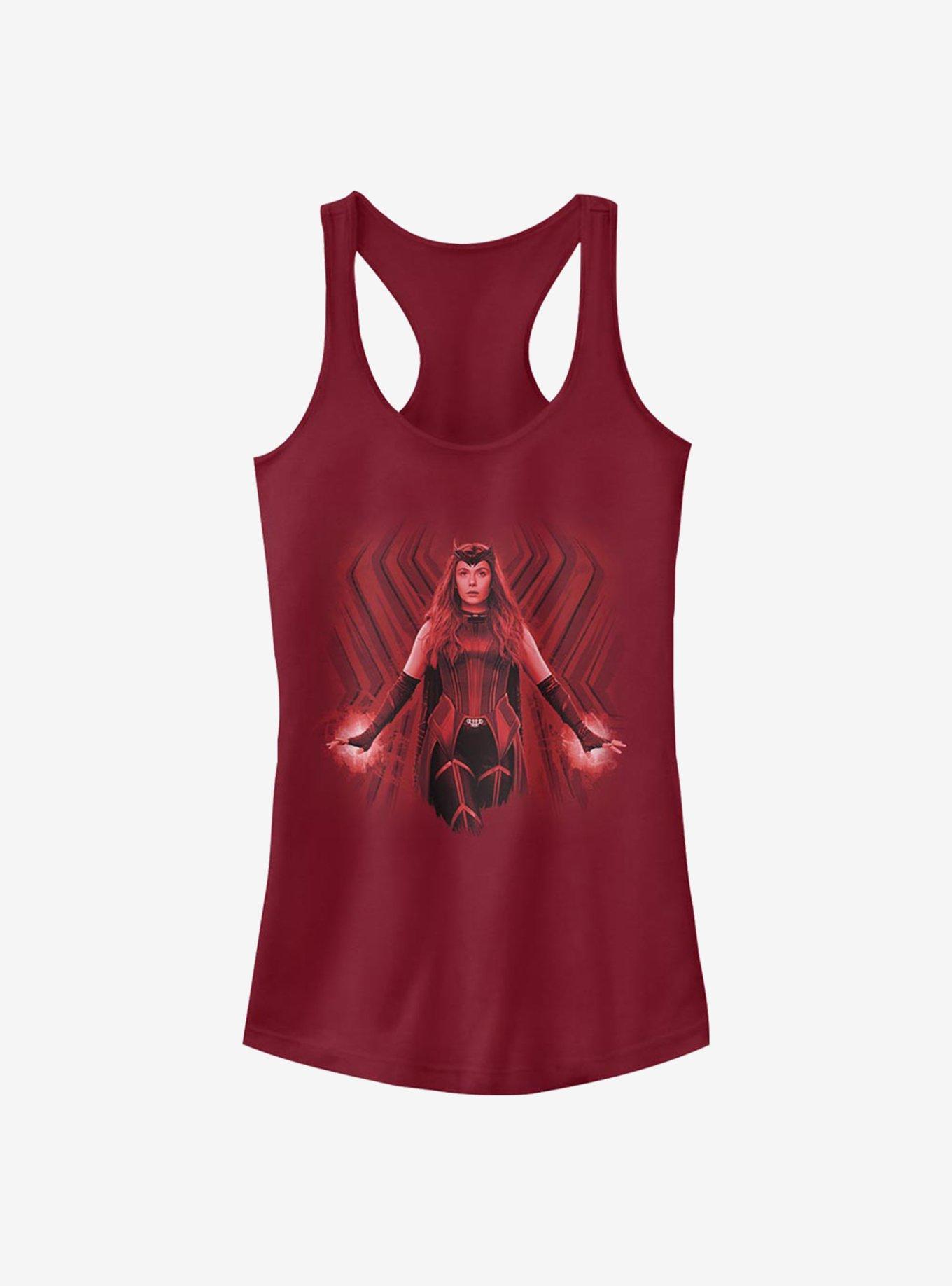 Marvel WandaVision Powerful Scarlet Witch Girls Tank, SCARLET, hi-res