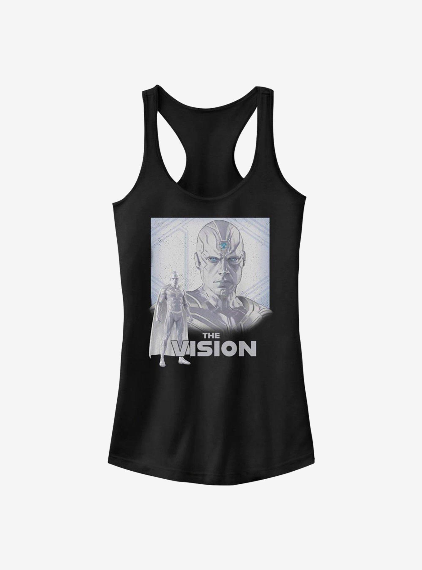 Marvel WandaVision Sentient Weapon Vision Girls Tank, BLACK, hi-res