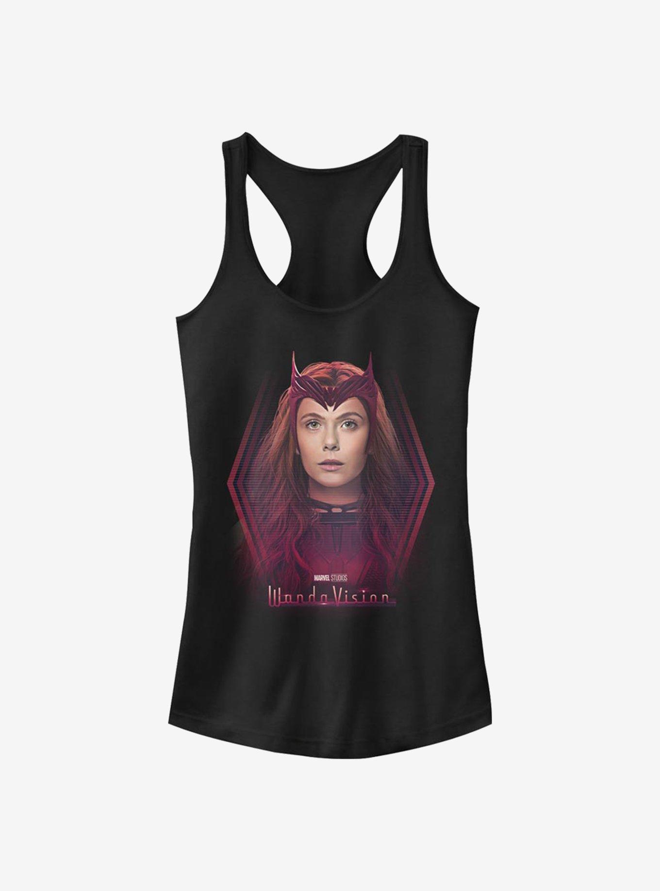 Marvel WandaVision Wanda The Scarlet Witch Girls Tank, BLACK, hi-res