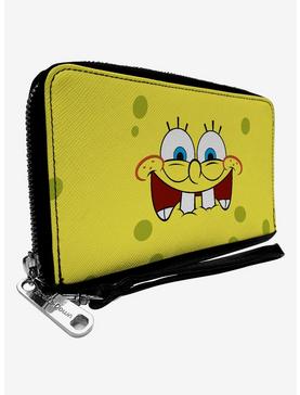 SpongeBob Biting Lip Zip Around Wallet, , hi-res