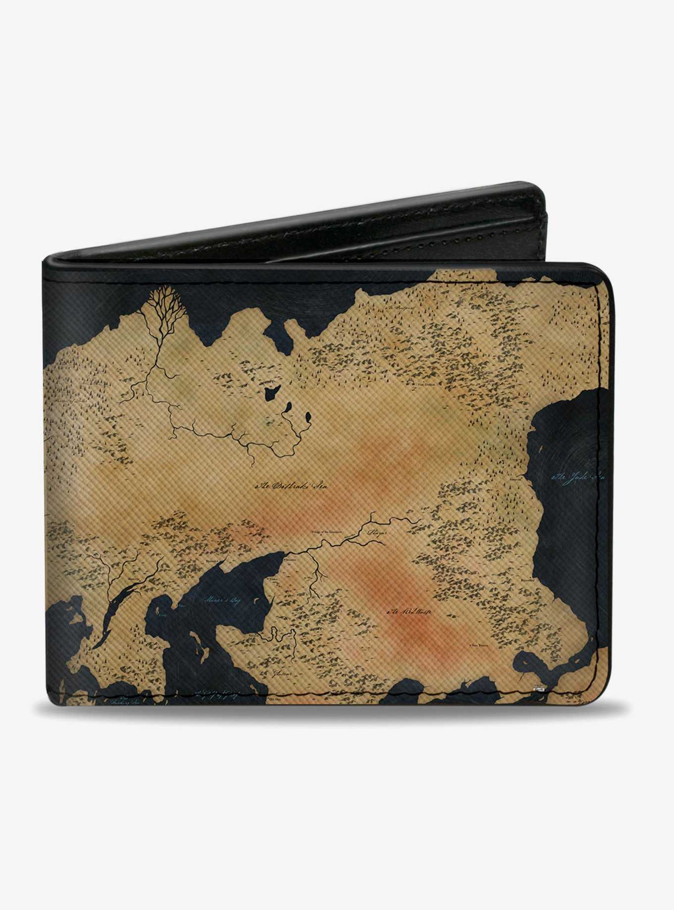 Game of Thrones World Map Westeros and Essos Bifold Wallet, , hi-res
