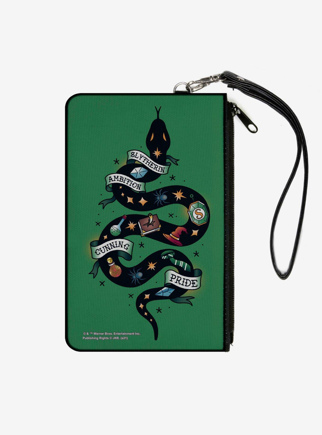 Harry Potter Slytherin Serpent Traits Canvas Clutch Wallet, , hi-res