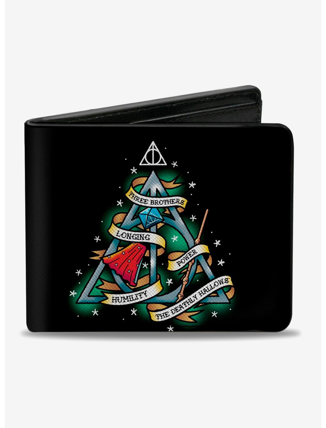 Harry Potter The Deathly Hallows Tattoo Bifold Wallet, , hi-res