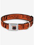 Hocus Pocus Thackery Binx Cat Silhouette Seatbelt Dog Collar, BLACK, hi-res