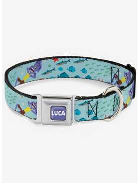 Luca Isola Del Mar Alberto Collage Seatbelt Dog Collar, , hi-res