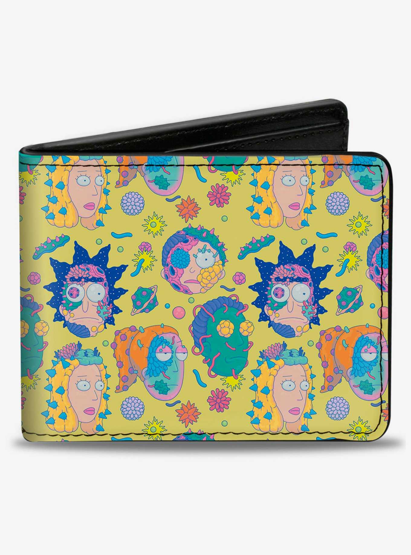 Rick and Morty Smith Family Faces and Cells Bifold Wallet, , hi-res