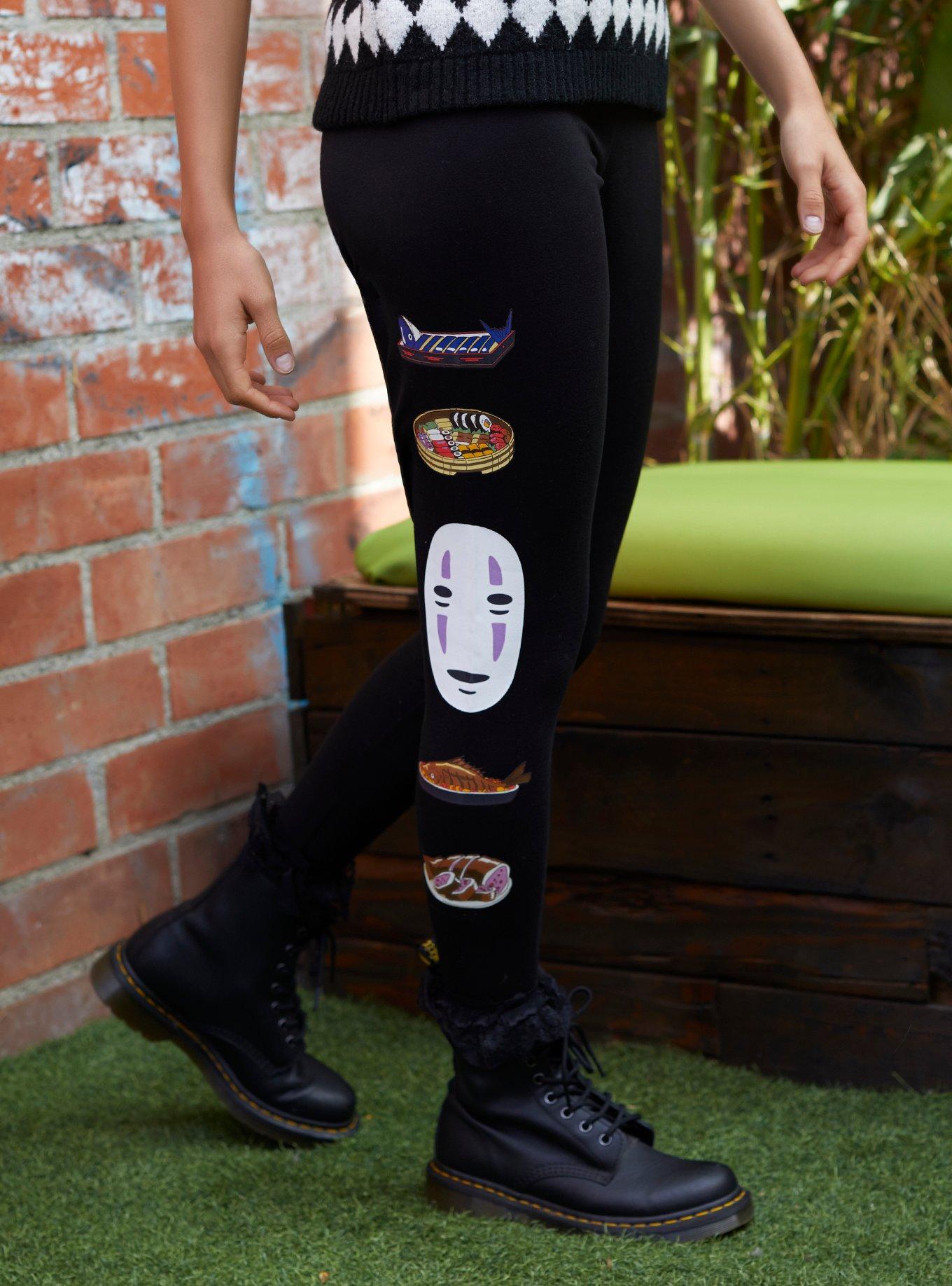 Studio Ghibli No-Face Food Leggings, MULTI, hi-res
