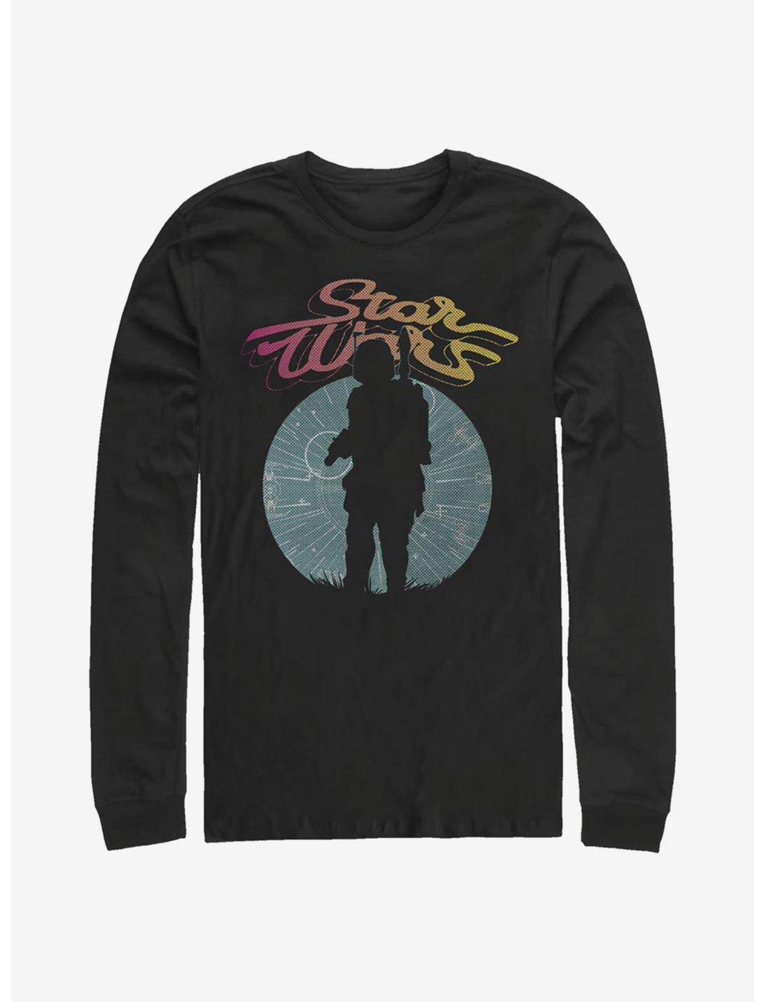 Star Wars Boba Silhouette Long-Sleeve T-Shirt, BLACK, hi-res