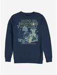 Star Wars Poster Neon Pop Sweatshirt, NAVY, hi-res