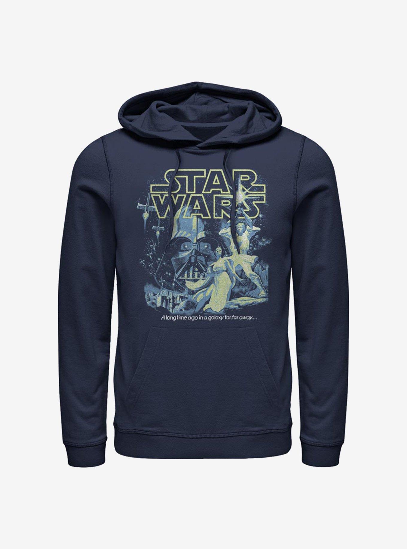 Star Wars Poster Neon Pop Hoodie, NAVY, hi-res