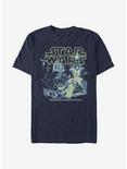 Star Wars Poster Neon Pop T-Shirt, NAVY, hi-res