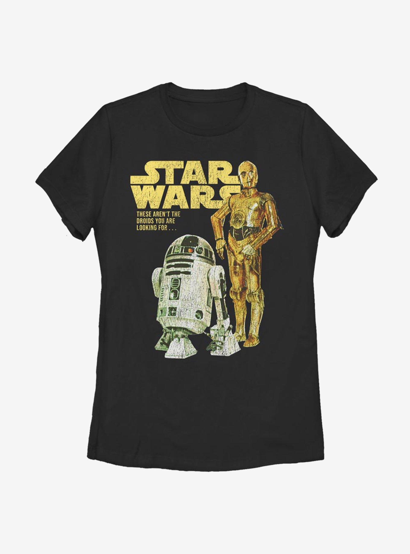 Star Wars Droids Cover Womens T-Shirt, BLACK, hi-res