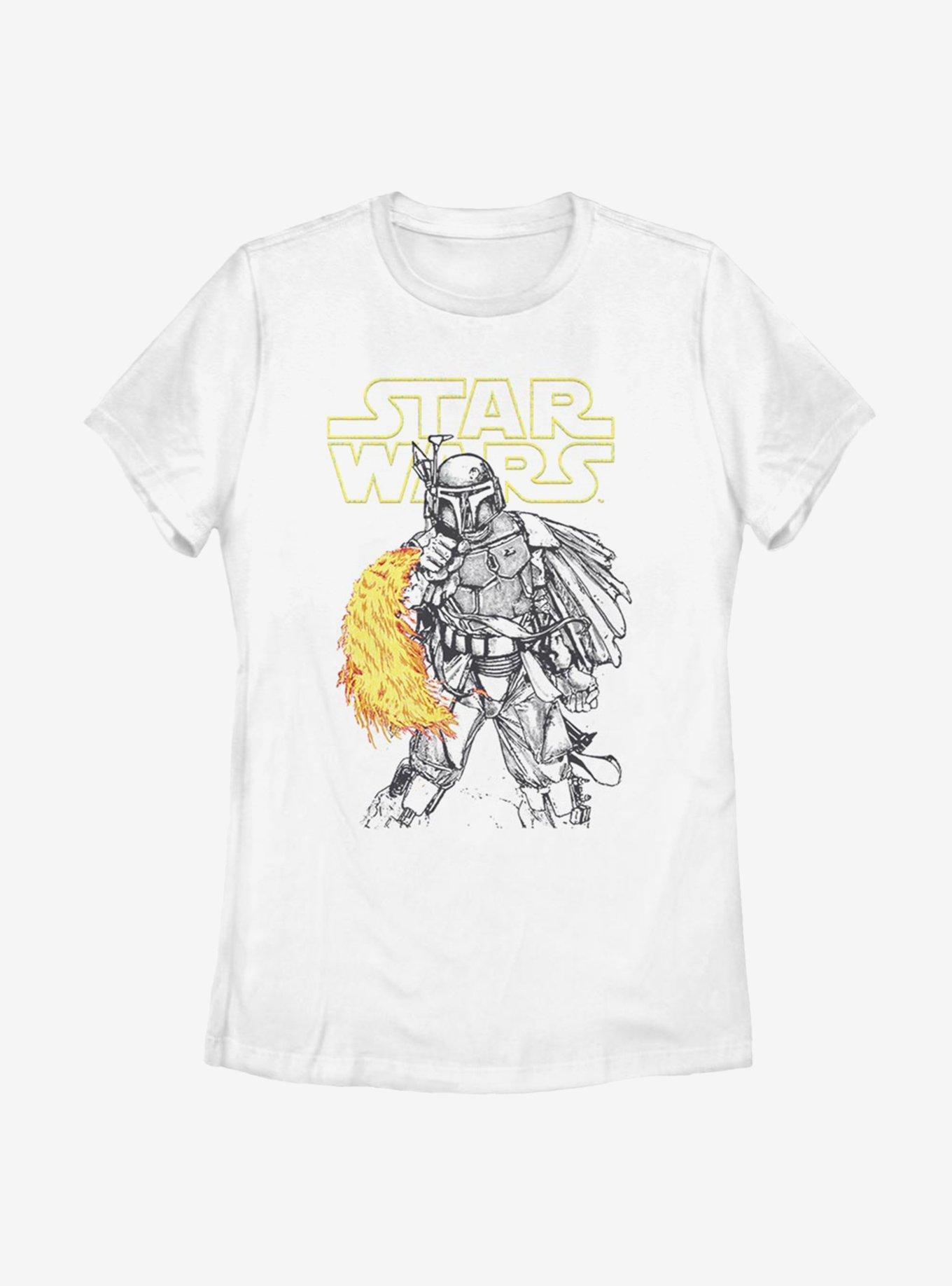 Star Wars Heat Thrower Womens T-Shirt, WHITE, hi-res