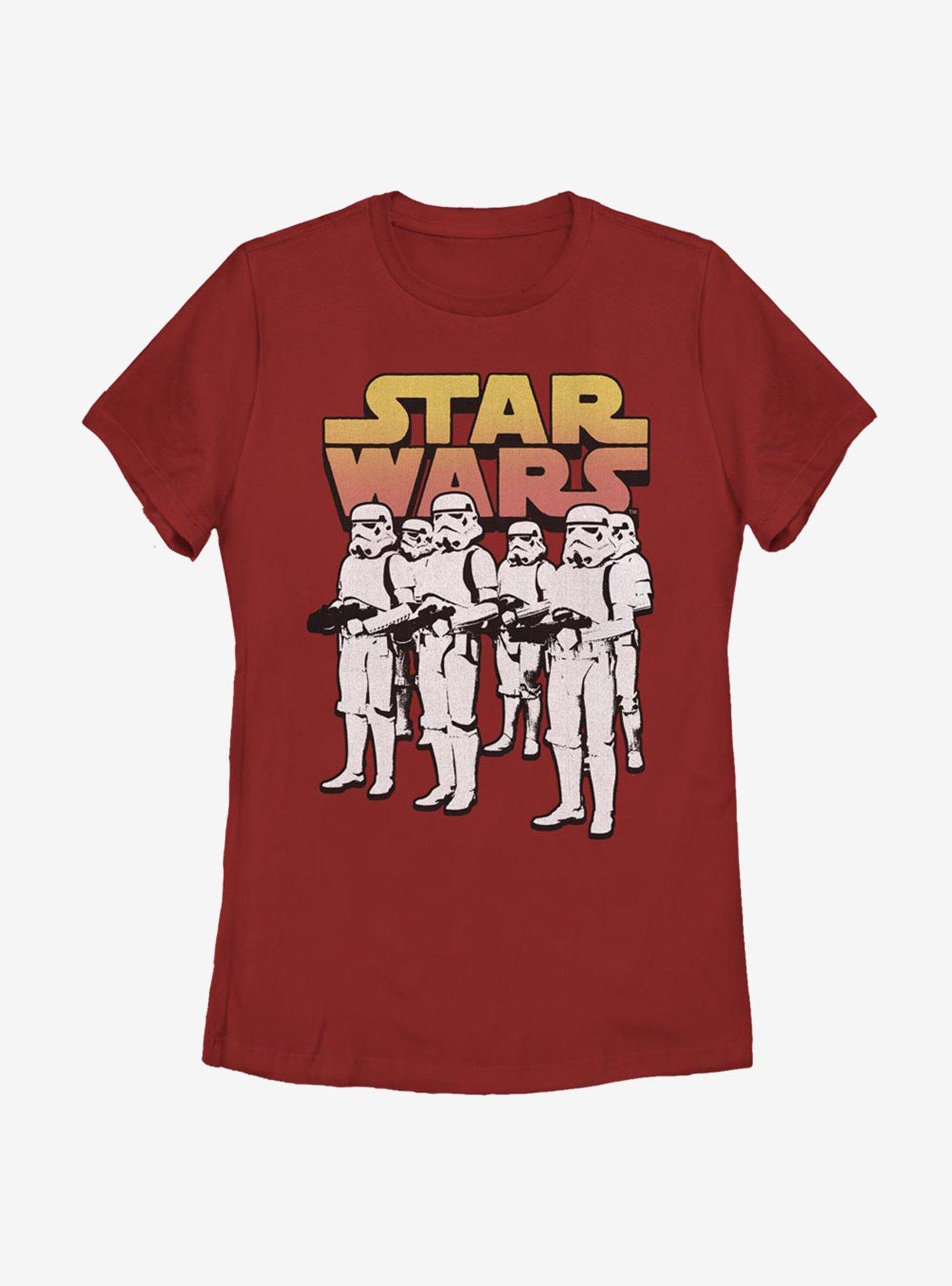 Star Wars Marching Orders Troopers Womens T-Shirt, RED, hi-res