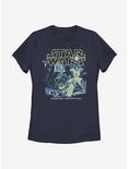Star Wars Poster Neon Pop Womens T-Shirt, NAVY, hi-res