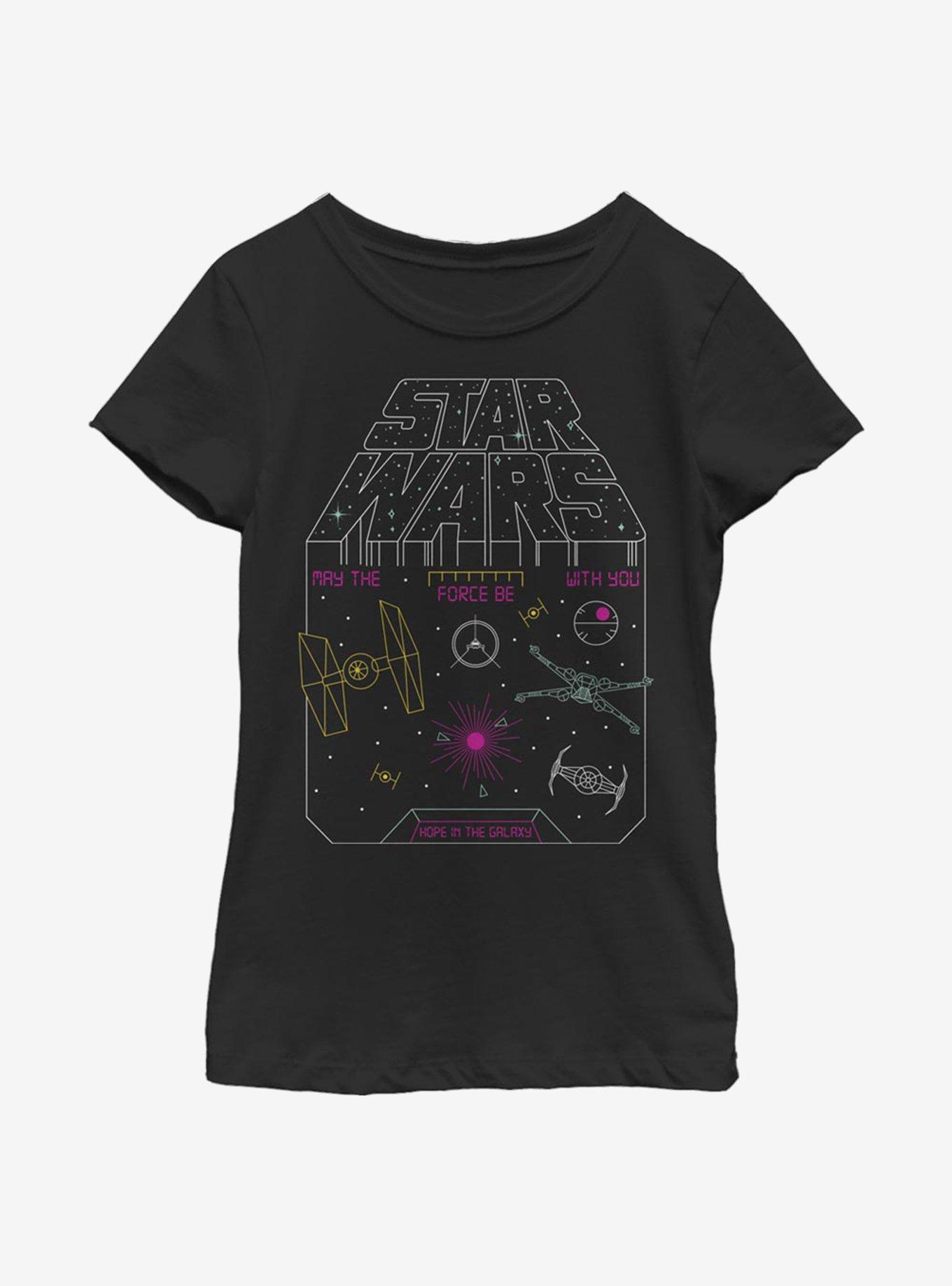 Star Wars Video Game Youth Girls T-Shirt, BLACK, hi-res